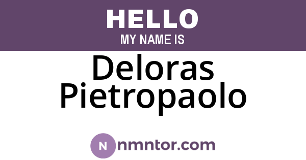 Deloras Pietropaolo