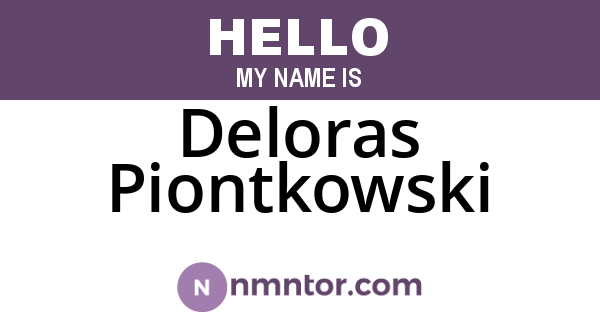 Deloras Piontkowski