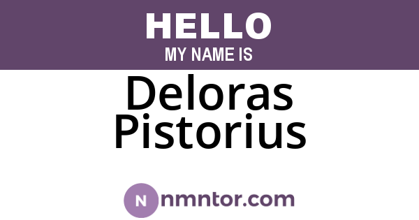 Deloras Pistorius