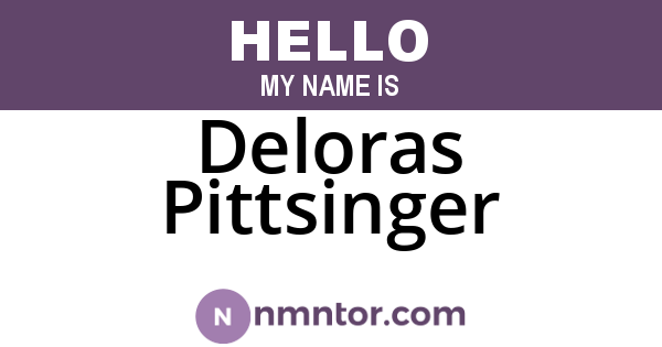 Deloras Pittsinger