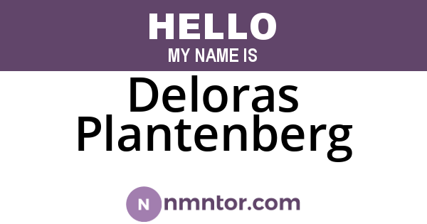 Deloras Plantenberg