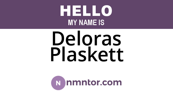 Deloras Plaskett