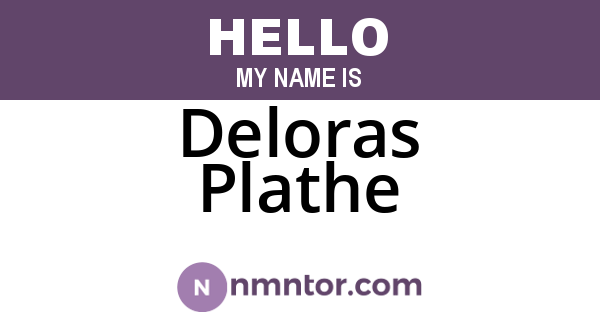 Deloras Plathe