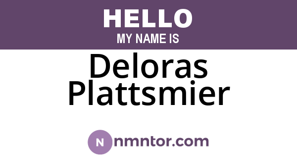 Deloras Plattsmier