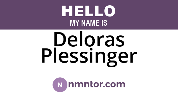 Deloras Plessinger