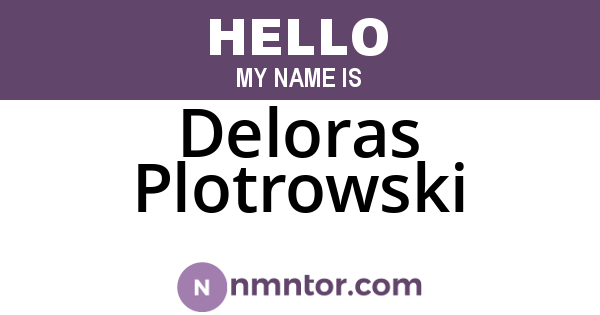 Deloras Plotrowski