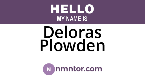 Deloras Plowden