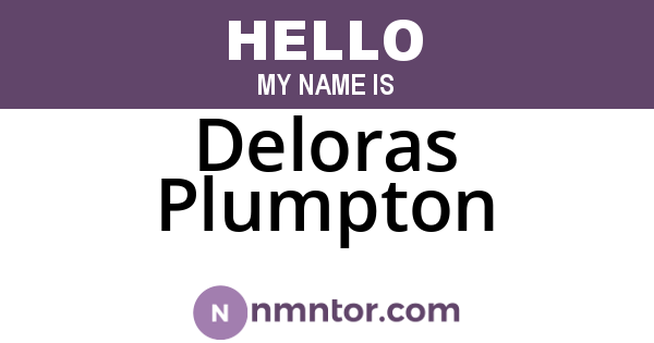 Deloras Plumpton
