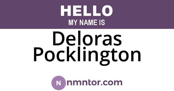 Deloras Pocklington