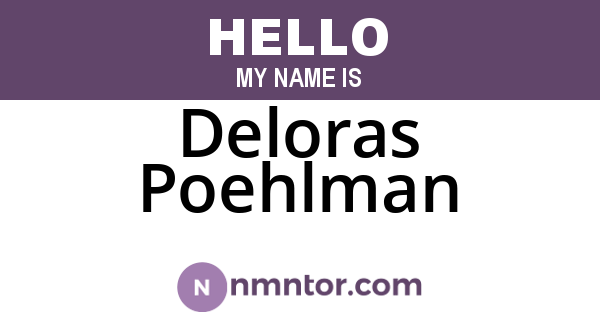 Deloras Poehlman