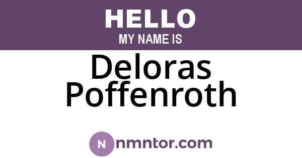 Deloras Poffenroth