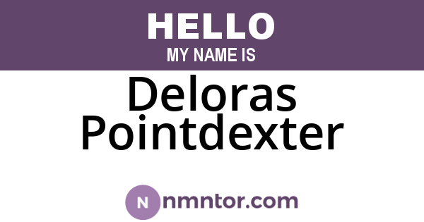 Deloras Pointdexter