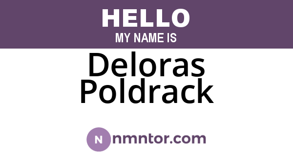 Deloras Poldrack