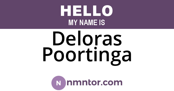 Deloras Poortinga