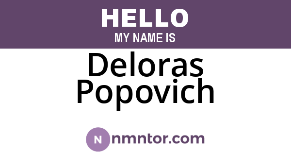 Deloras Popovich