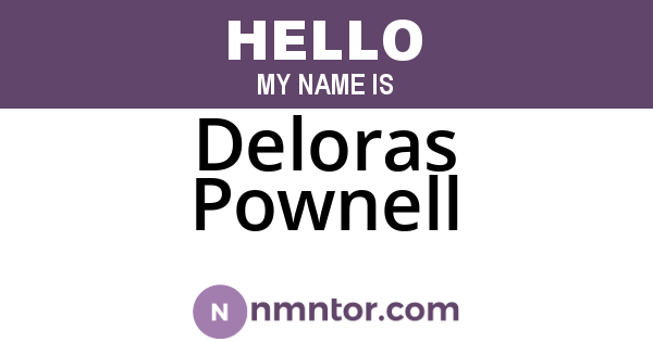 Deloras Pownell