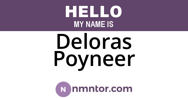 Deloras Poyneer