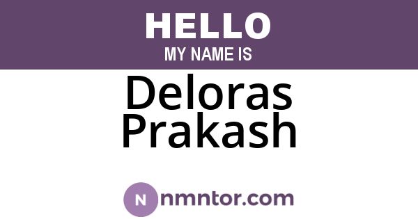 Deloras Prakash
