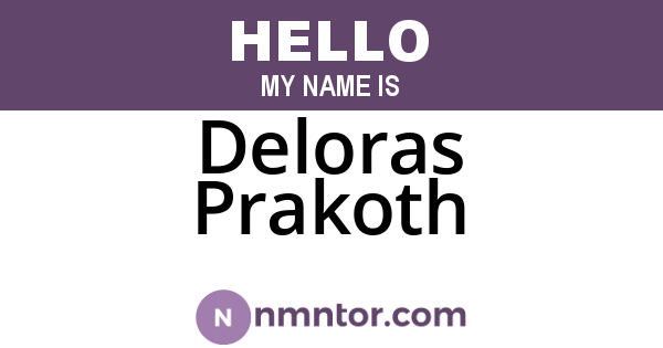 Deloras Prakoth