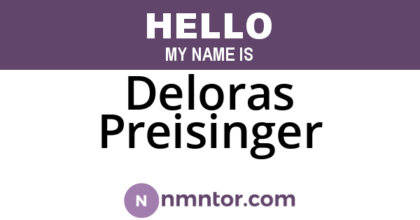 Deloras Preisinger
