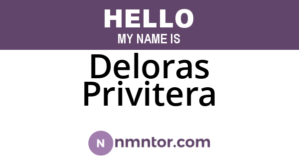 Deloras Privitera