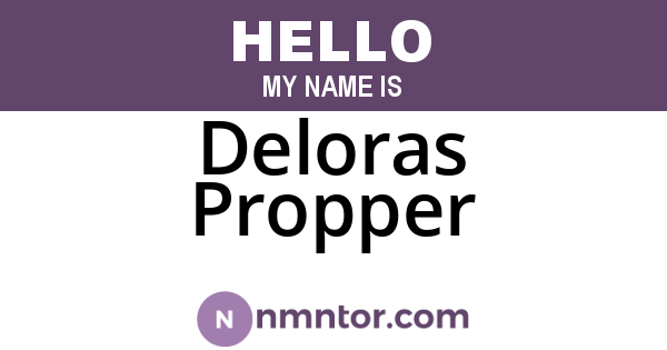 Deloras Propper