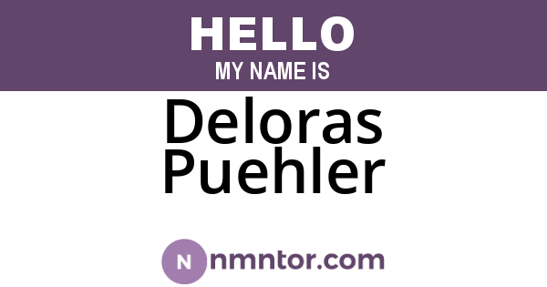 Deloras Puehler
