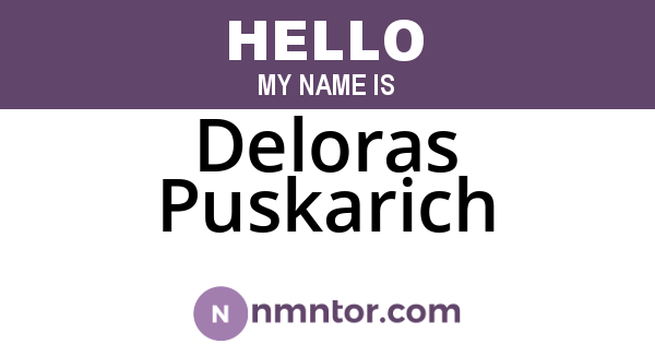 Deloras Puskarich