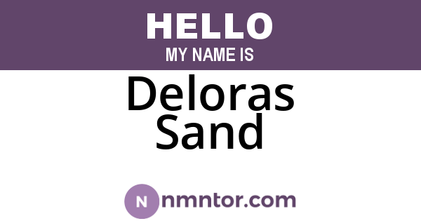 Deloras Sand