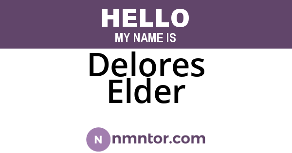 Delores Elder