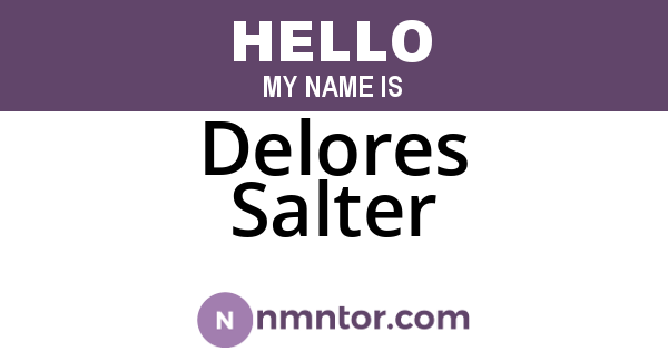 Delores Salter