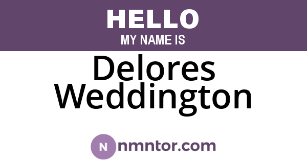 Delores Weddington