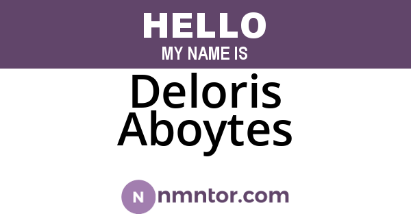 Deloris Aboytes