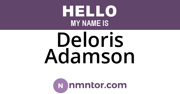 Deloris Adamson