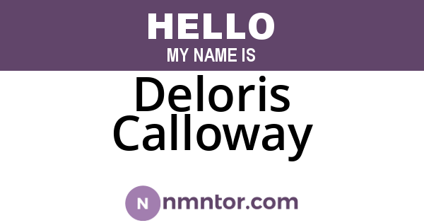 Deloris Calloway
