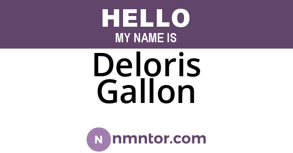 Deloris Gallon