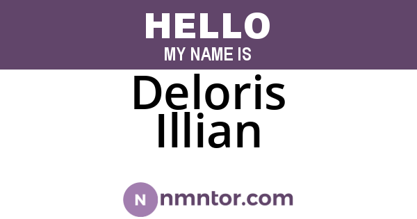 Deloris Illian