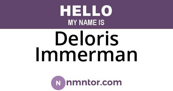 Deloris Immerman