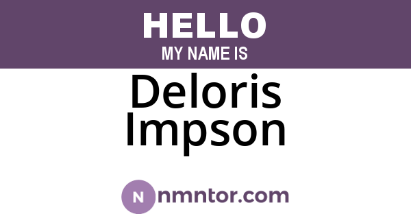 Deloris Impson