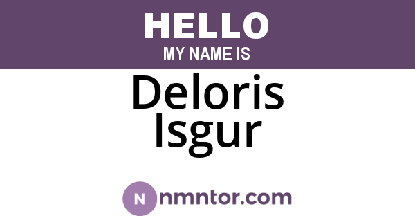 Deloris Isgur