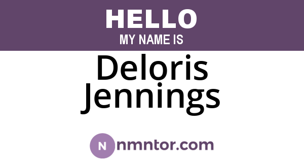 Deloris Jennings