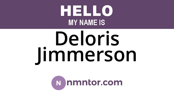 Deloris Jimmerson