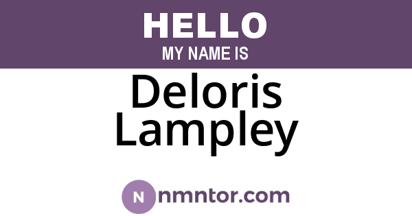 Deloris Lampley