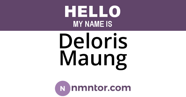 Deloris Maung