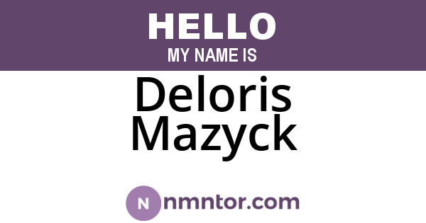Deloris Mazyck