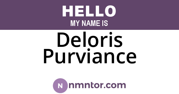 Deloris Purviance