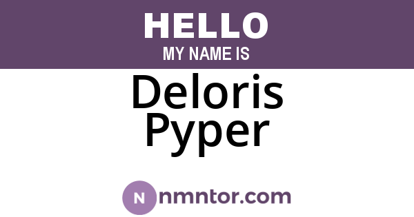 Deloris Pyper