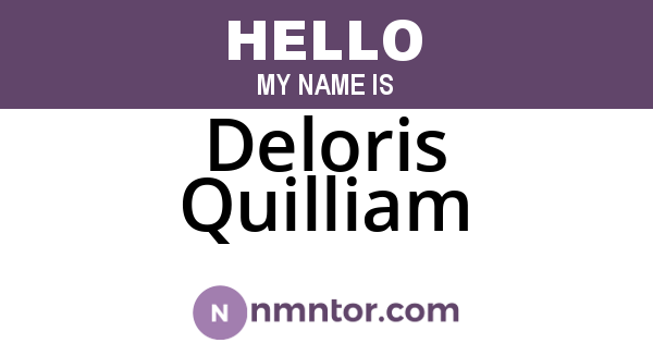 Deloris Quilliam