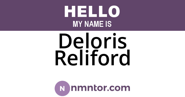 Deloris Reliford