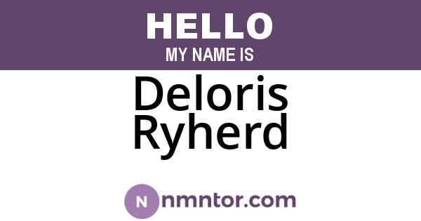 Deloris Ryherd